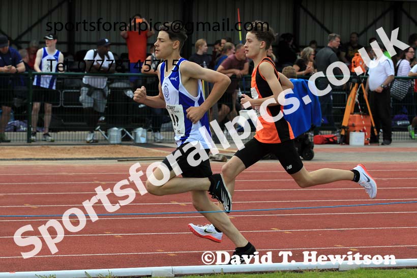 Boys Under-15s 800 metres, 2022 Northern Inter Counties U17s and U15s Track and Field, York, Thursday, June 2nd. Photo: David T. Hewitson/Sports for All Pics